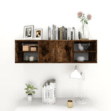 Wall Shelf Smoked Oak 102x30x29 cm Engineered Wood 826363