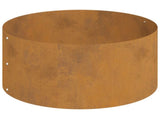Garden Planter Brown 120 x 120 x 20 cm Weathering Steel 873661