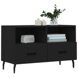TV Cabinet Black 80x36x50 cm Engineered Wood 828989