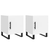 Bedside Cabinets 2 pcs White 40x40x50 cm Engineered Wood 827613