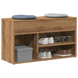 Shoe Bench Artisan Oak 80x30x45 cm Engineered Wood 856757