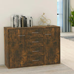 ZNTS Sideboard Smoked Oak 88x30x65 cm Engineered Wood 815369