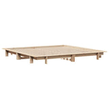 Bed Frame without Mattress 160x200 cm Solid Wood Pine 850653