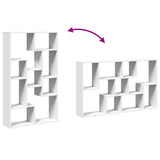 Bookcase White 72x20x120,5 cm Engineered Wood 858156