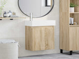 Bathroom Vanity Unit with Tap Sonoma Oak 45.5 x 25.5 x 84 cm 889483