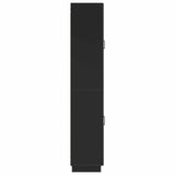 Cabinet Set 2 pcs Black Engineered Wood 3416782