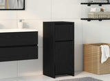 Bathroom Cabinet Black Oak 30 x 30 x 95 cm Engineered Wood 862504