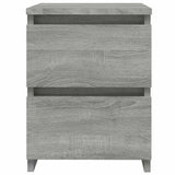 Bedside Cabinets 2 pcs Grey Sonoma 30x30x40 cm Engineered Wood 815330
