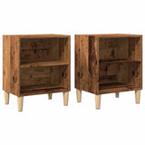 ZNTS Bedside Cabinets 2 pcs Old Wood 40x30x50 cm Engineered Wood 856417