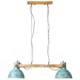 Hanging Lamp 25 W Distressed Blue 85x28x109 cm E27 371838