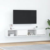 TV Cabinets 2 pcs White 80x31x25.5 cm Engineered Wood 861455