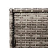 Garden Storage Cabinet Grey 83x45x76 cm Poly Rattan 365545