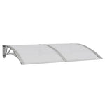 ZNTS Door Canopy Grey 150x100 cm Polycarbonate 153570