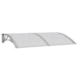 ZNTS Door Canopy Grey 150x100 cm Polycarbonate 153570