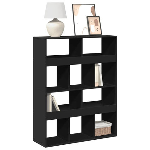 Bookcase Black 100x33x125.5 cm Engineered Wood 3309358