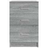 Bed Cabinet Grey Sonoma 40x40x63 cm Engineered Wood 820521