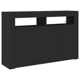 Sideboard Black 116 x 30 x 75 cm Engineered Wood 3333877