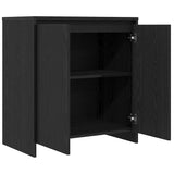 Sideboard Black Oak 70x41x75 cm Engineered Wood 862082