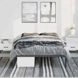 Metal Bed Frame without Mattress Black 135x190cm 350845