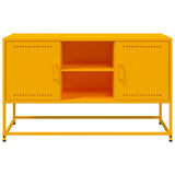 TV Cabinet Mustard Yellow 100.5x39x60.5 cm Steel 846515