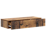 Wall-Mounted Side Table Old Wood 87.5 x 34.5 x 17 cm 897993