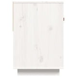 TV Cabinet White 90x40x60 cm Solid Wood Pine 821523