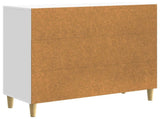 Sideboard High Gloss White 89 x 34.5 x 80 cm Engineered Wood 895109