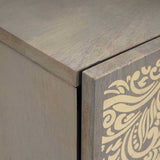 Wall Cabinet Wall-mounted Grey 38 x 33 x 48 cm Solid Mango Wood 4018792