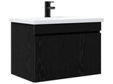 Bathroom Vanity Unit with Tap Black Oak 61 x 40 x 74.5 cm 889538