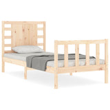 Bed Frame without Mattress Single Solid Wood Pine 3192781