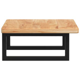 Basin Shelf Wall Mounted Steel and Solid Wood Oak 3302341