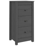 Sideboards 2 pcs Grey 40x35x80 cm Solid Wood Pine 813744