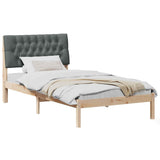 Bed Frame with Upholstered Headboard Brown 100 x 200 cm 878840