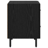 Bedside Cabinet with Drawer 2 pcs Black Oak 40 x 35 x 47.5 cm 882046