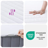 Foam Mattress Medium Soft 90x200 cm 373020