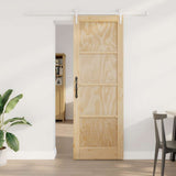 Sliding Door ORKDAL Brown 73.5 x 211 cm Solid Pine Wood 3333692