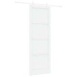 Sliding Door White 83 x 232 cm Solid Pine Wood 3333565