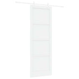 Sliding Door Manual White 83 x 232 cm Solid pine wood and steel 3333565