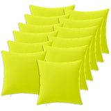 Cushion with Pillow HEERLEN 12 pcs Bright Green Polyester 926640