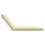 Sunlounger Cushion GEMERT 100% Polyester Cream 190 x 80 x 9 cm 947444