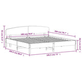 Bed Frame without Mattress Wax Brown 180x200 cm Super King Solid Wood Pine 3207200