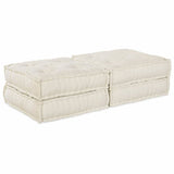 Modular Sofa 2 pcs Cream 140 x 70 x 36 cm Fabric 3315065