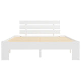 Bed Frame without Mattress White Solid Pine Wood 120x200 cm 283156