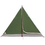 Backpacking Tent Green 4-Person 185T Polyester with PU Coating 42018559