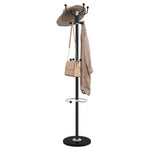 ZNTS Coat Stand with Umbrella Holder Black 180 cm Powder-coated Iron 377101