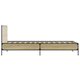 Bed Frame with Headboard Sonoma Oak 80 x 200 cm Engineered Wood 8009107