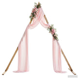Wedding Arch Light Brown 202 x 95 x 254 cm Solid Pine Wood 42019396