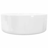 142342 Basin Round Ceramic White 40x15 cm