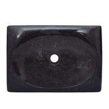 Sink Black 50x35x10 cm Marble 149166