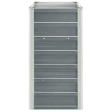Garden Raised Bed Galvanised Steel 240x40x77 cm Grey 47040